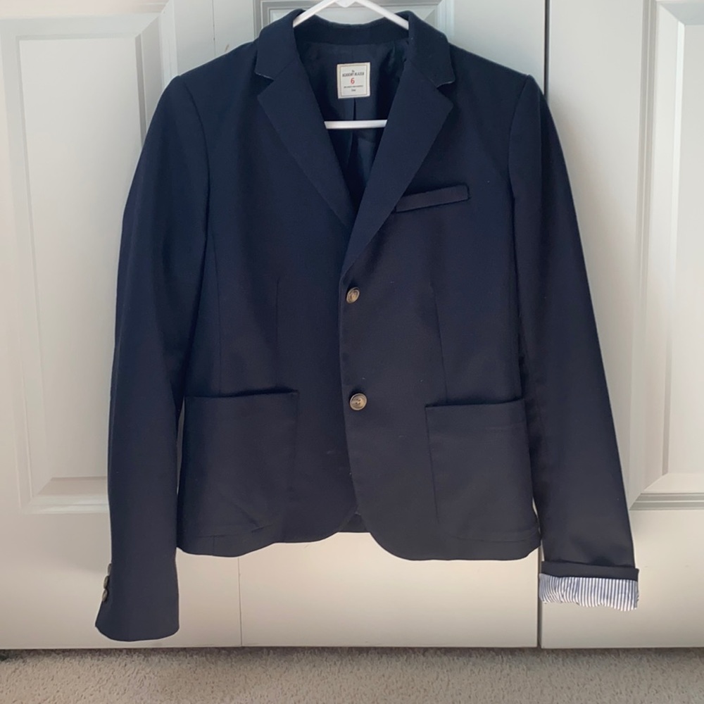 Navy blue blazer gap